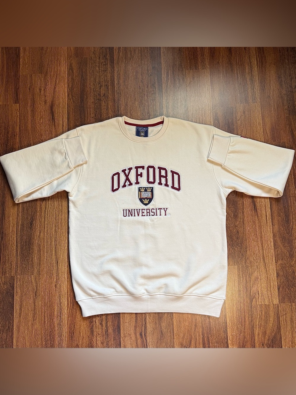 Oxford University Cream Crewneck Sweatshirt